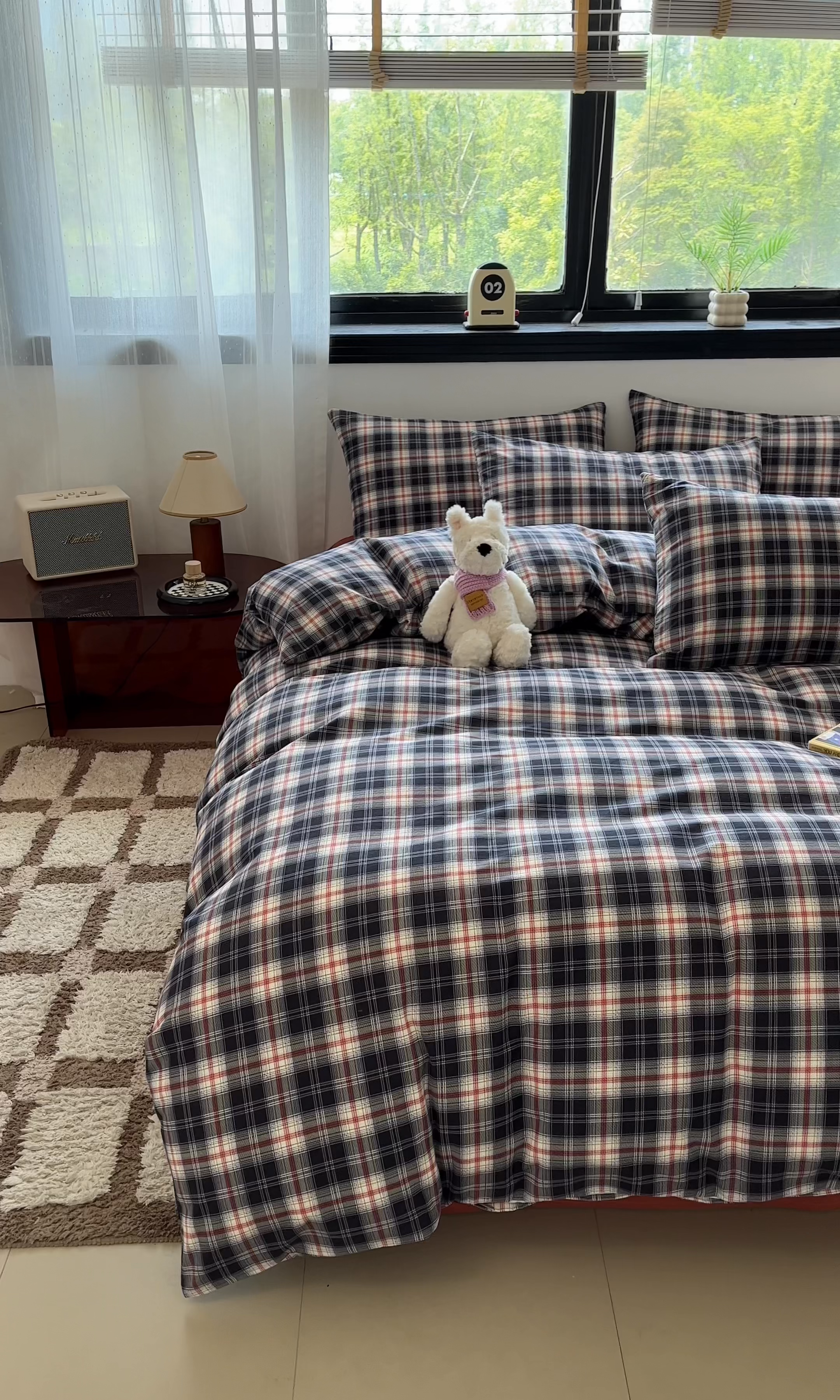 91家纺网 家纺一手货源 找家纺 吉象家纺 2025新款全棉纯棉加厚磨毛印花四件套 艾伦黑格