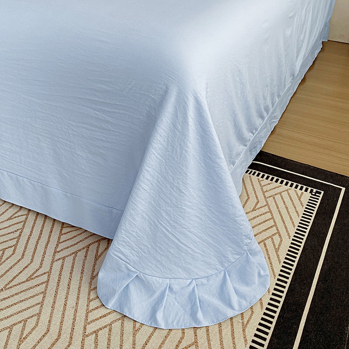 91家纺网 家纺一手货源 找家纺 大麦乐田 2025新款糯小棉立体绣花吊边四件套-手捧花 手捧花 兰