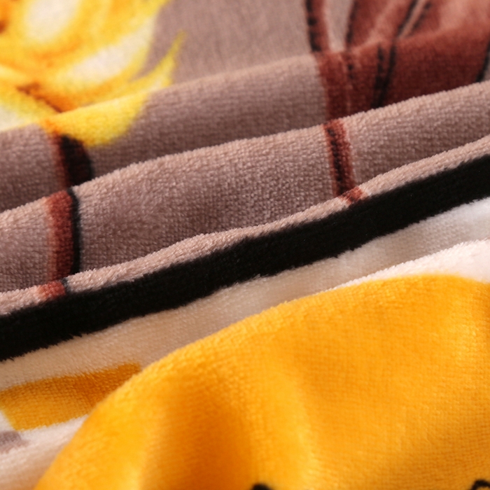 91家纺网 家纺一手货源 找家纺 望淮 2025新款230g印花金貂绒牛奶绒四件套 麦穗