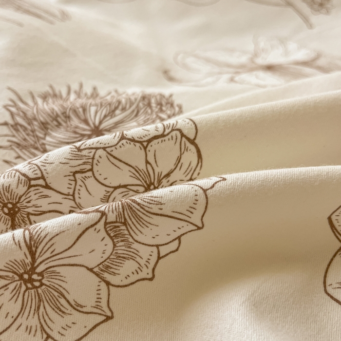 91家纺网 家纺一手货源 找家纺 吉象家纺 2025新款全棉纯棉加厚磨毛印花四件套 芳草集