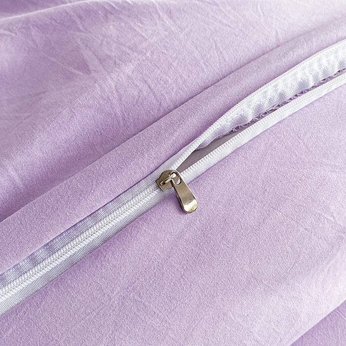 91家纺网 家纺一手货源 找家纺 大麦乐田 2025新款糯小棉立体绣花吊边四件套-手捧花 手捧花 浅紫