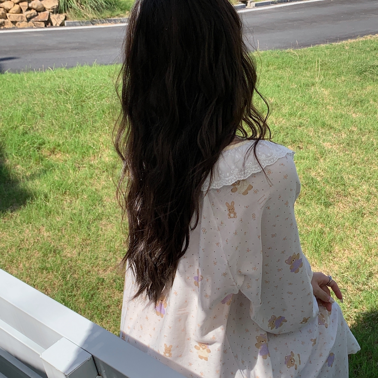 91家纺网 家纺一手货源 找家纺 纽约生活 2025新款有氧纱蕾丝长袖裙（会员-5） 小熊软糖