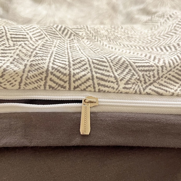 91家纺网 家纺一手货源 找家纺 吉象家纺 2025新款全棉纯棉加厚磨毛印花四件套 灵犀灰