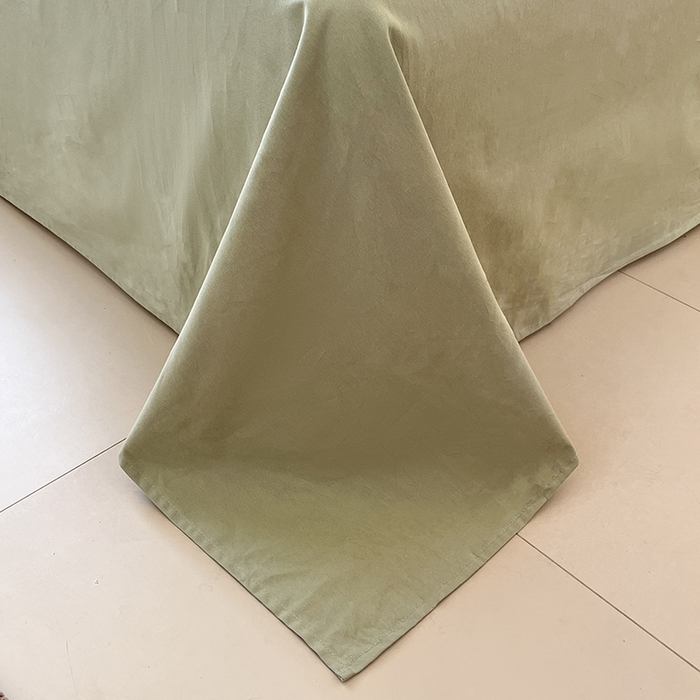 91家纺网 家纺一手货源 找家纺 吉象家纺 2025新款全棉纯棉加厚磨毛印花四件套 夏末绿