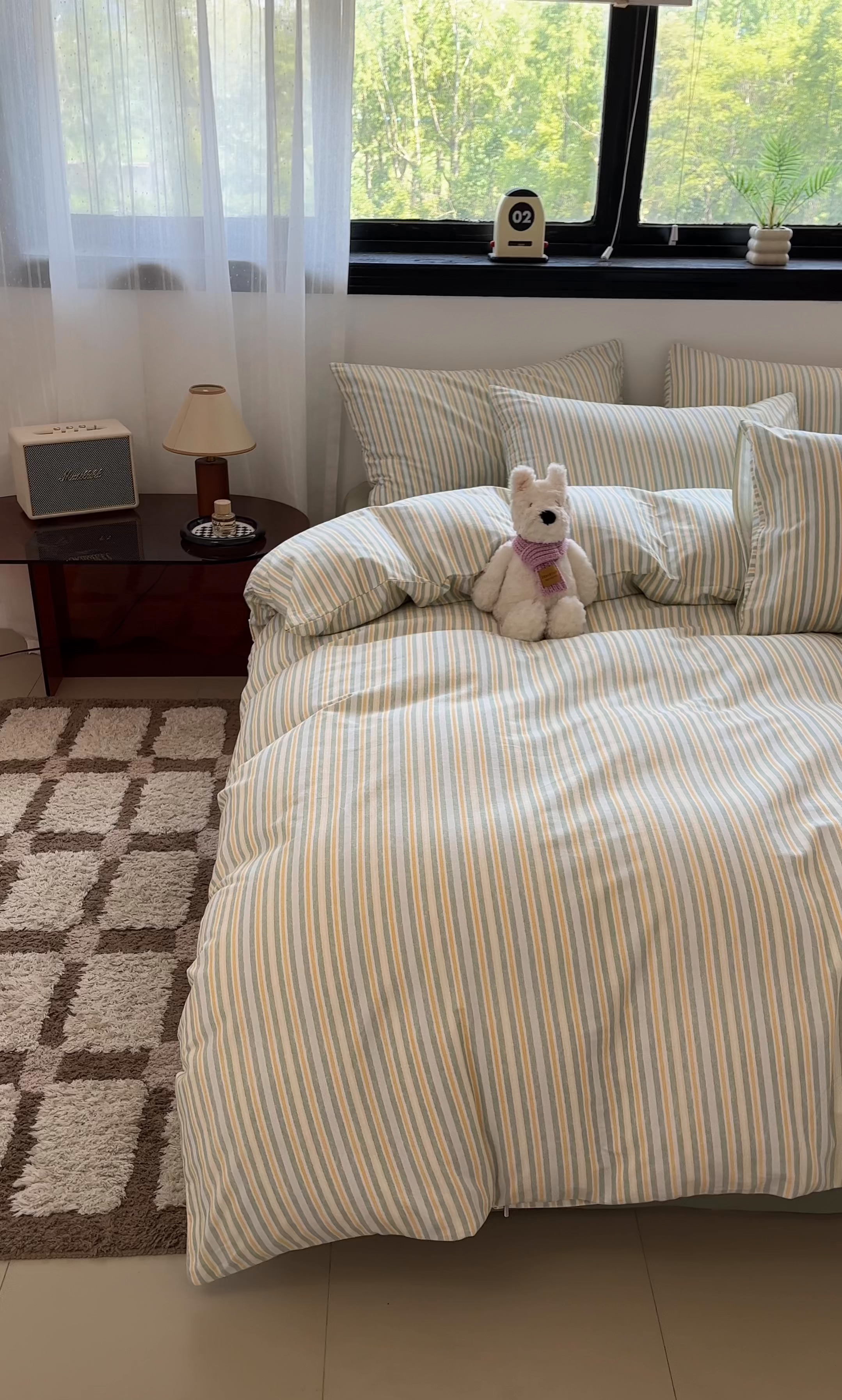 91家纺网 家纺一手货源 找家纺 吉象家纺 2025新款全棉纯棉加厚磨毛印花四件套 夏末绿