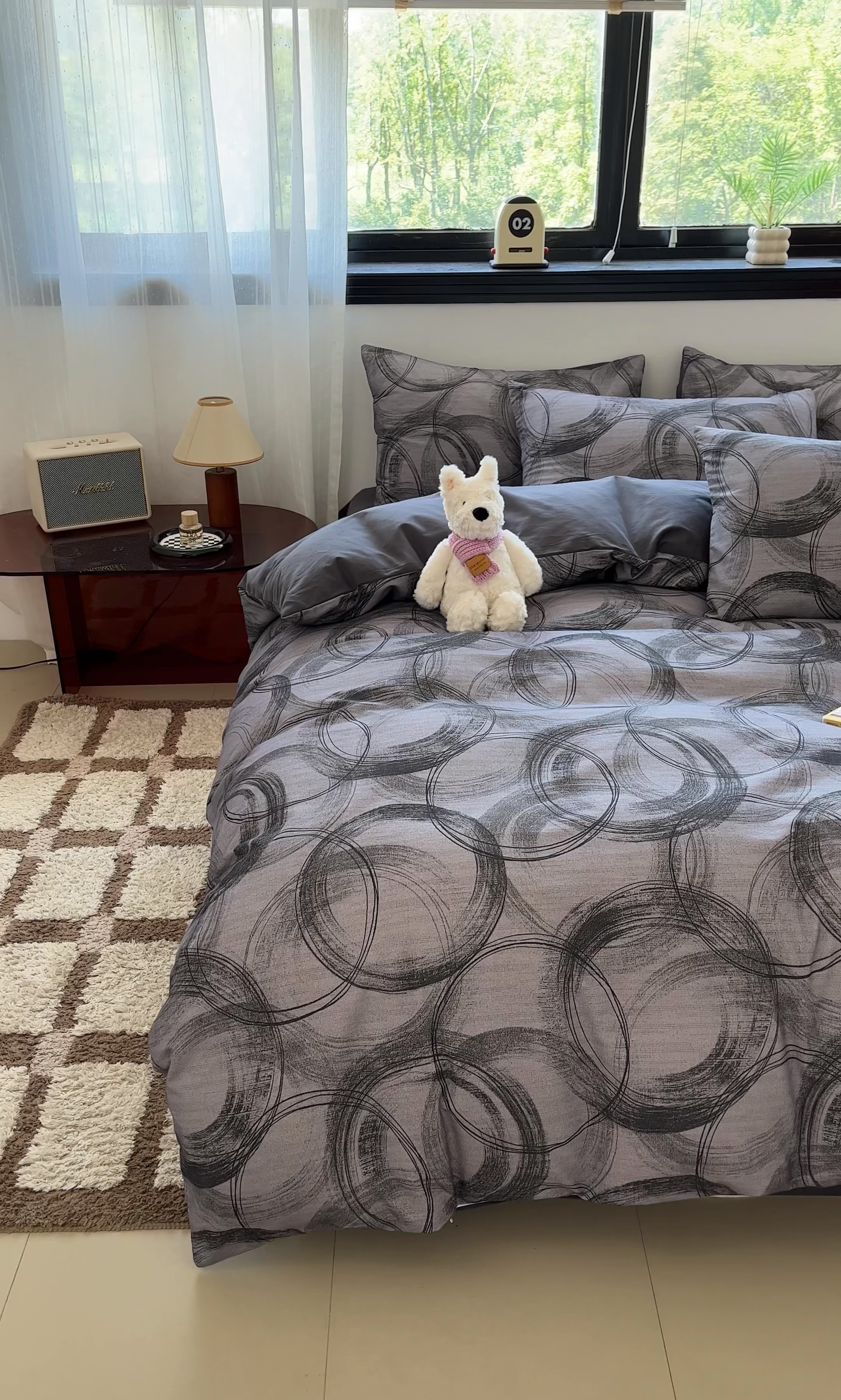 91家纺网 家纺一手货源 找家纺 吉象家纺 2025新款全棉纯棉加厚磨毛印花四件套 叙晚