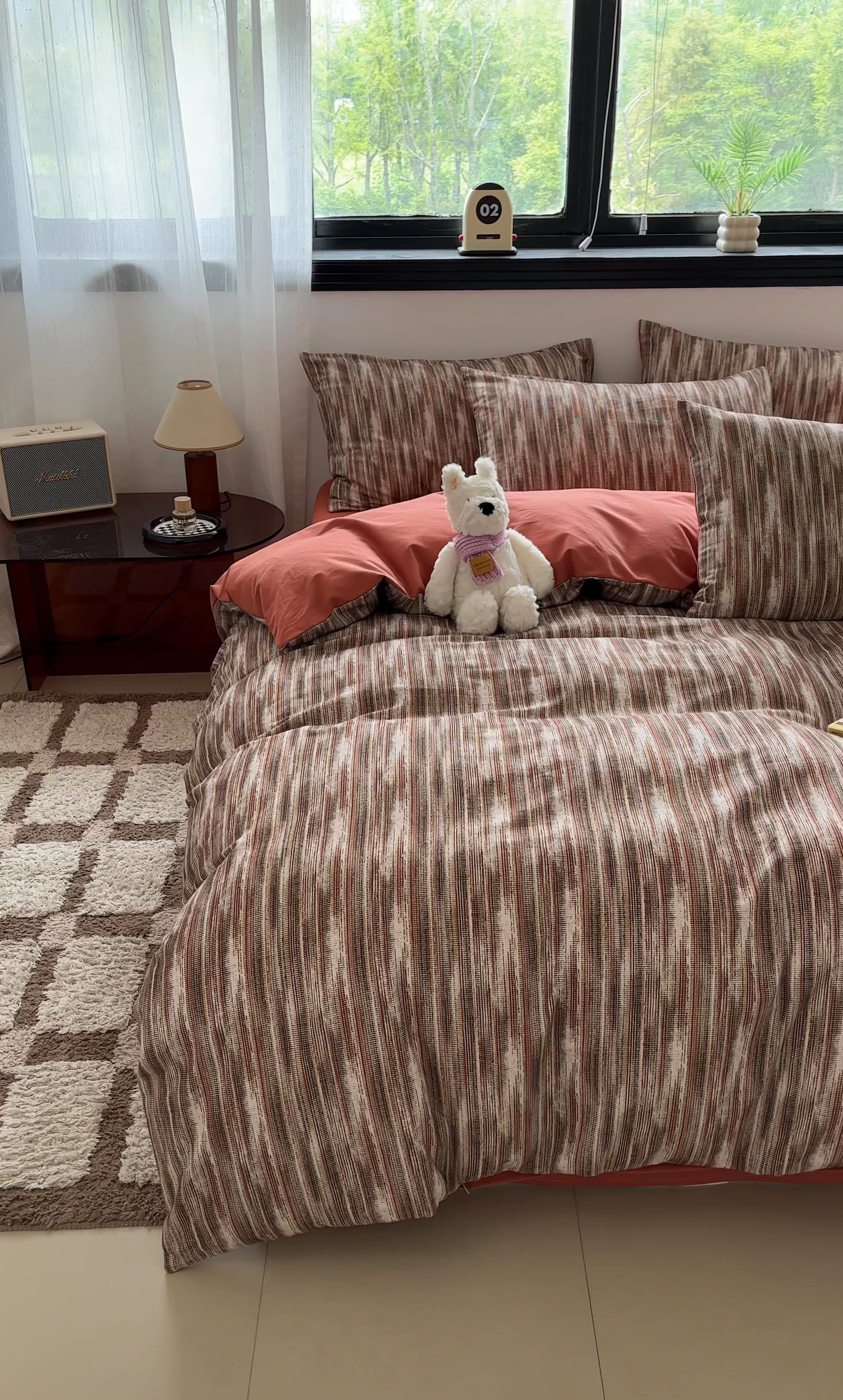 91家纺网 家纺一手货源 找家纺 吉象家纺 2025新款全棉纯棉加厚磨毛印花四件套 寻野