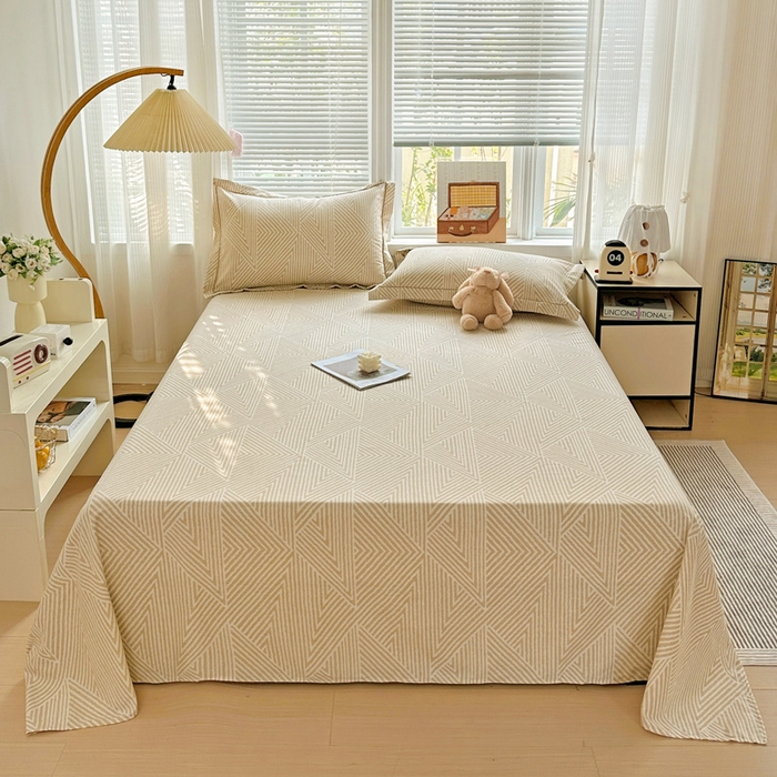 91家纺网 家纺一手货源 找家纺 （总）卡普二店 2024新款全棉磨毛加厚四件套系列-单床单