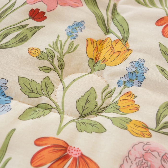 91家纺网 家纺一手货源 找家纺 锦鹭被业 2025新款AB版舒适全棉纯棉豆豆绒被被子被芯 一览芳华-粉