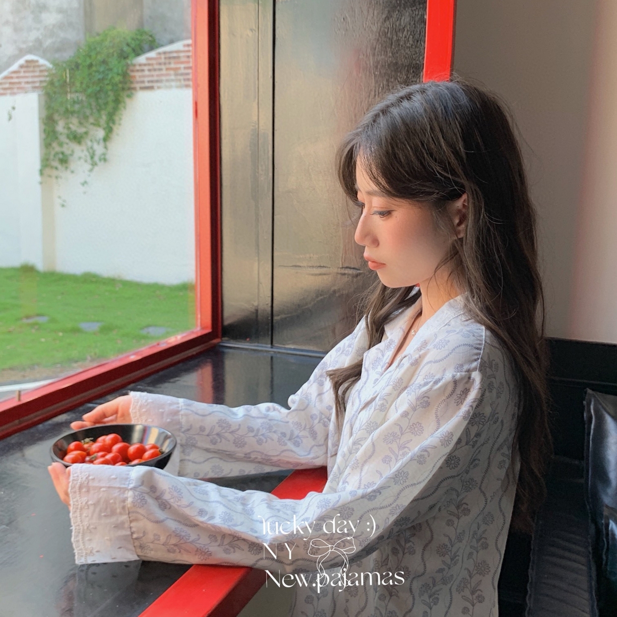 91家纺网 家纺一手货源 找家纺 纽约生活 2025新款有氧纱南法蕾丝西装领长袖长裤（会员-5） 杉野蓝