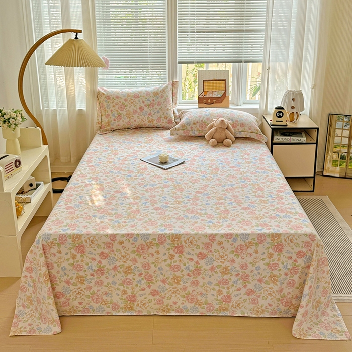 91家纺网 家纺一手货源 找家纺 （总）卡普家居 2025新款全棉磨毛加厚四件套系列-单床单