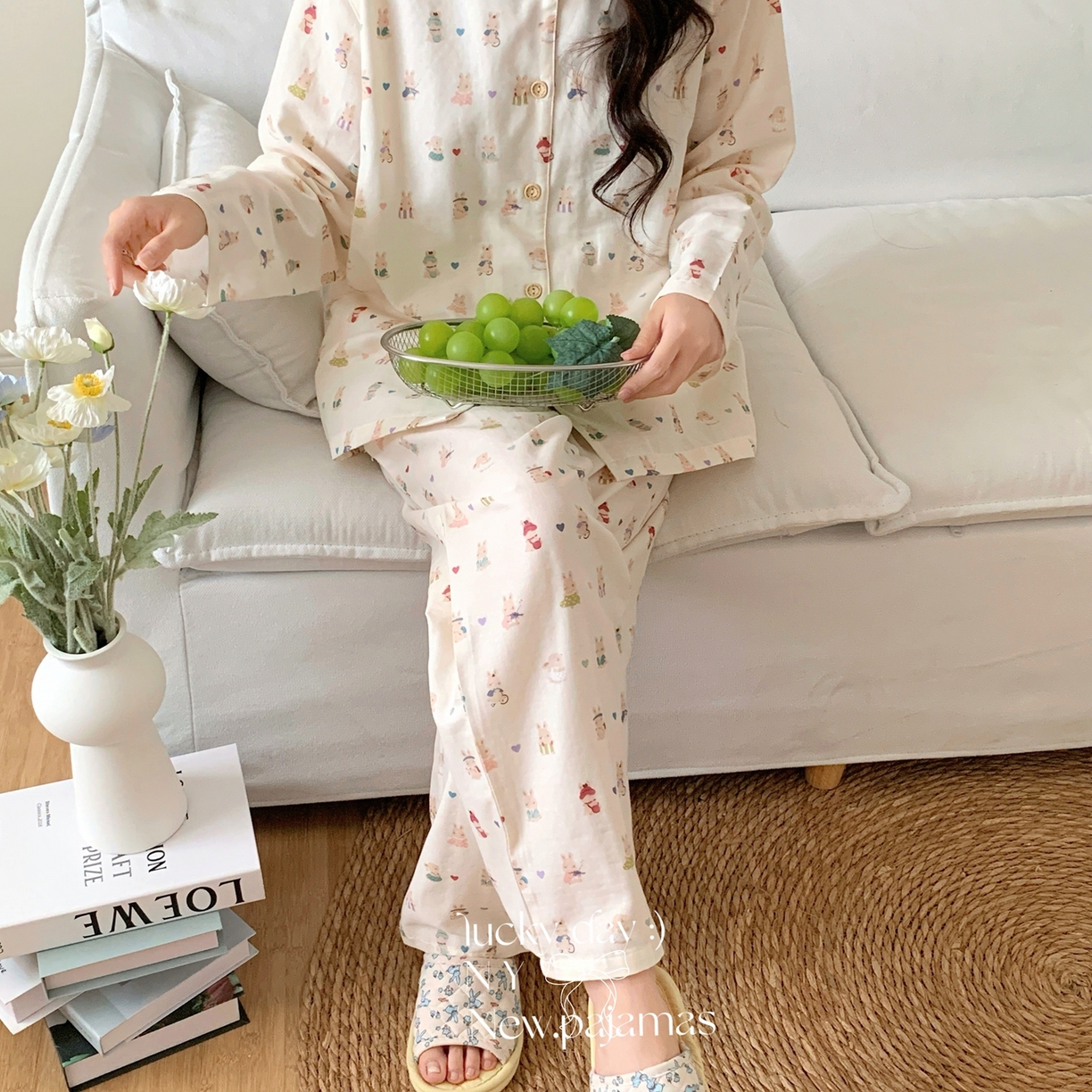 91家纺网 家纺一手货源 找家纺 纽约生活 2025新款有氧纱小翻领长长 （会员-5） 贝拉兔