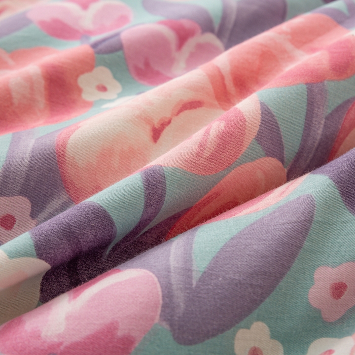 91家纺网 家纺一手货源 找家纺 锦鹭被业 2025新款AB版舒适全棉纯棉豆豆绒被被子被芯 郁金时代