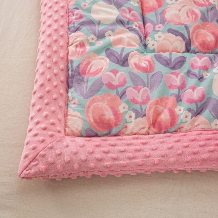 91家纺网 家纺一手货源 找家纺 锦鹭被业 2025新款AB版舒适全棉纯棉豆豆绒被被子被芯 郁金时代