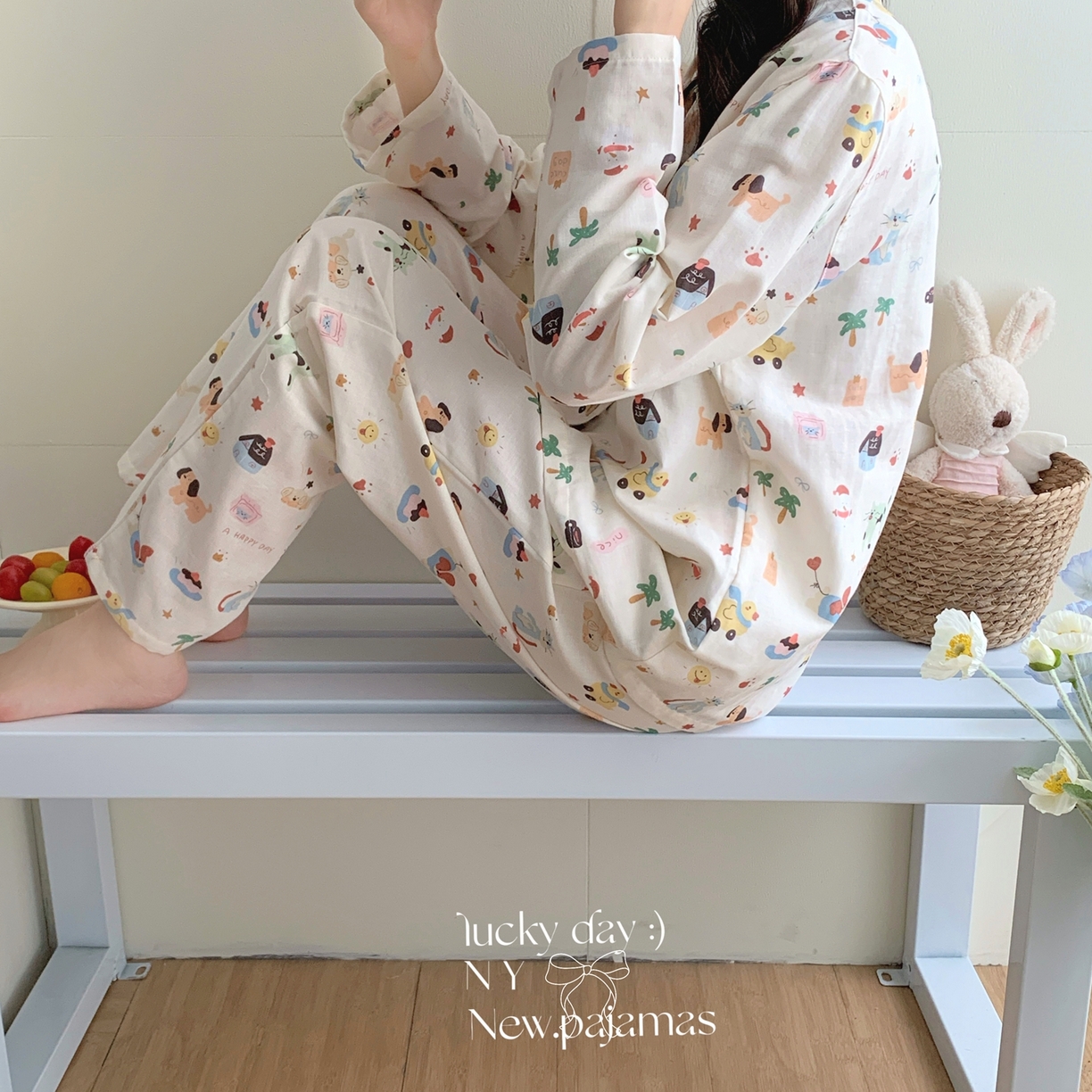 91家纺网 家纺一手货源 找家纺 纽约生活 2025新款有氧纱小翻领长长 （会员-5） 动物园情书