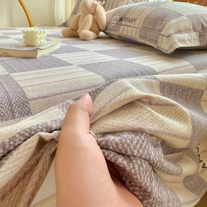 91家纺网 家纺一手货源 找家纺 卡普家居 2025新款全棉磨毛加厚四件套系列-单床单 埃德加