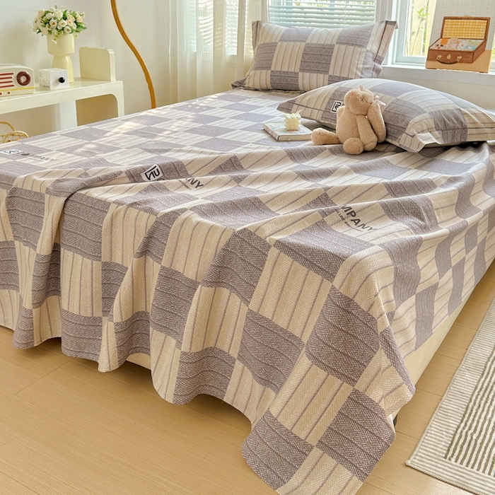 91家纺网 家纺一手货源 找家纺 卡普家居 2025新款全棉磨毛加厚四件套系列-单床单 埃德加