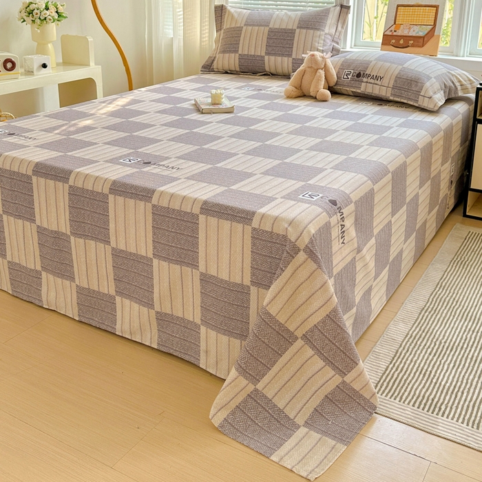 91家纺网 家纺一手货源 找家纺 卡普家居 2025新款全棉磨毛加厚四件套系列-单床单 埃德加