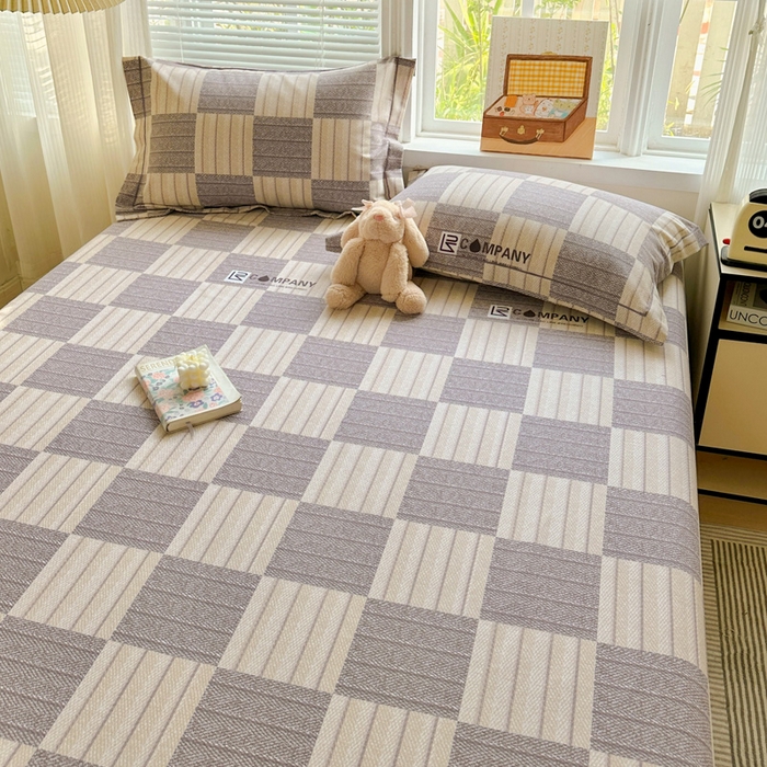 91家纺网 家纺一手货源 找家纺 卡普家居 2025新款全棉磨毛加厚四件套系列-单床单 埃德加