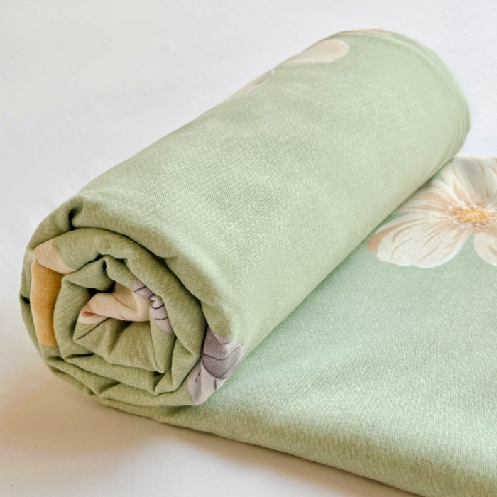 91家纺网 家纺一手货源 找家纺 卡普家居 2025新款全棉磨毛加厚四件套系列-单床单 春色满园