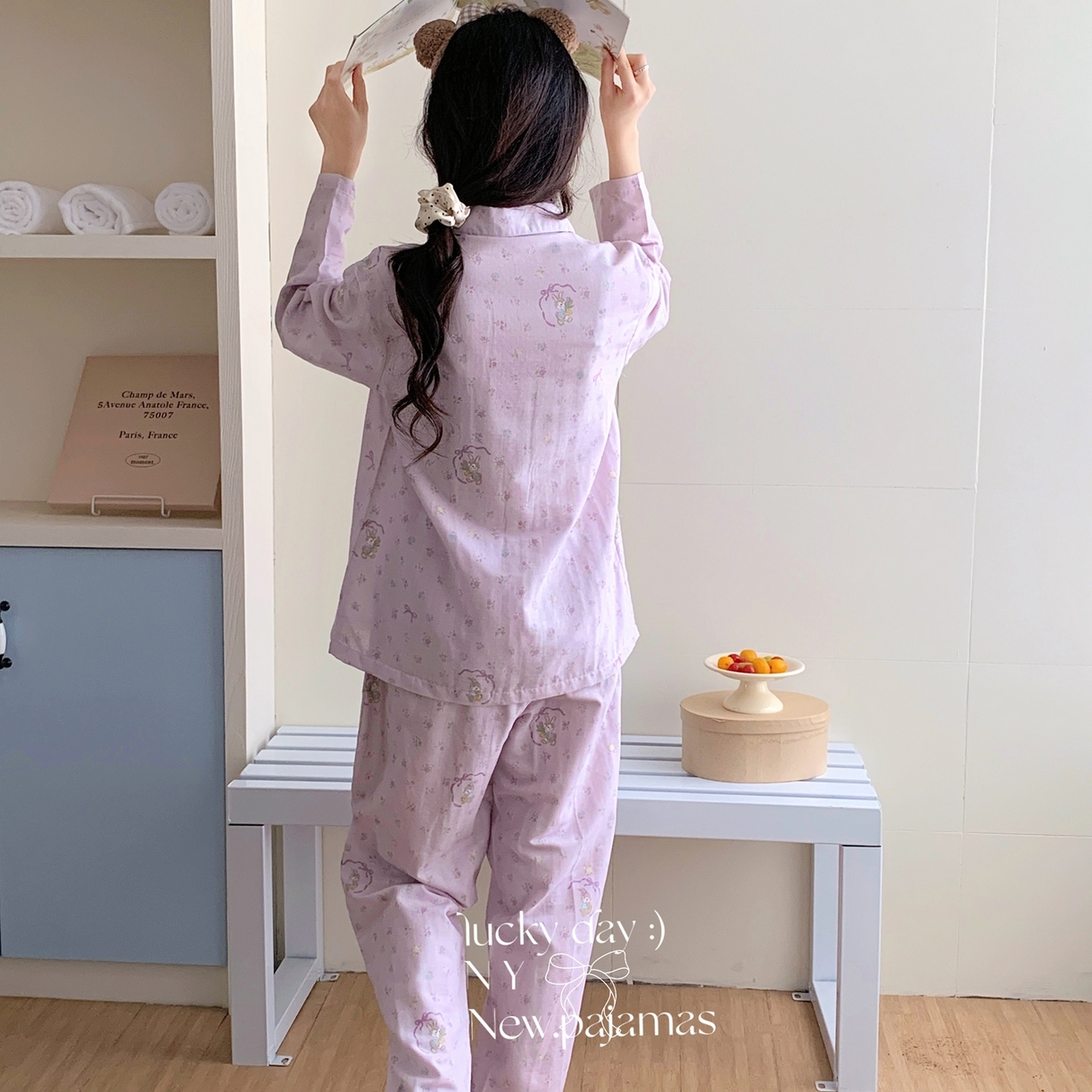 91家纺网 家纺一手货源 找家纺 纽约生活 2025新款有氧纱小翻领长长 （会员-5） 星黛露紫