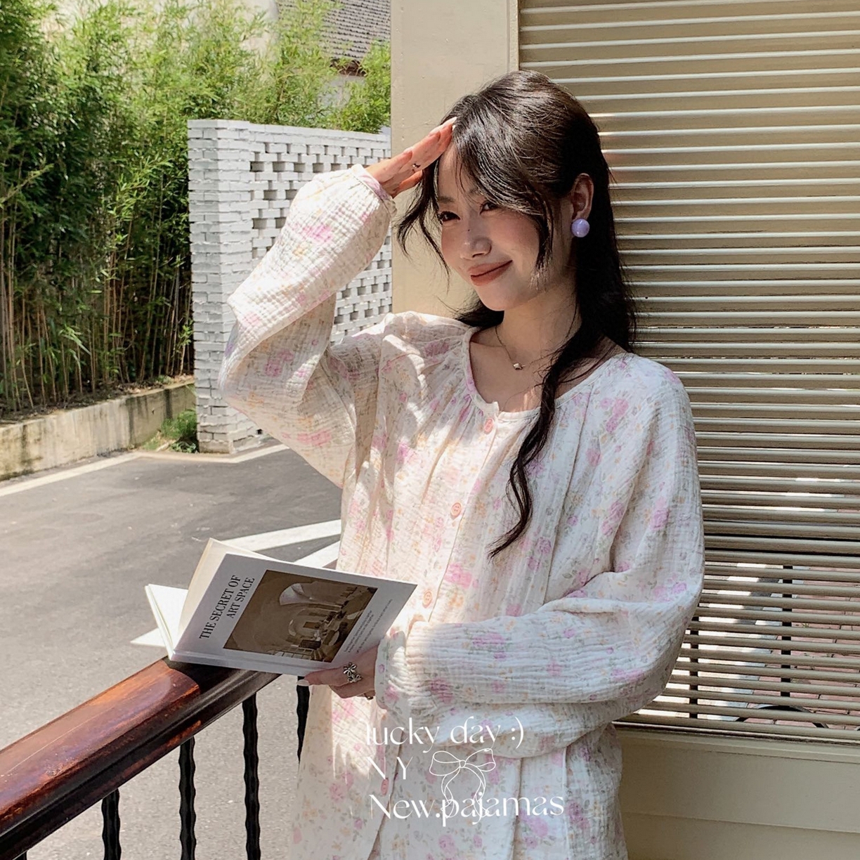 91家纺网 家纺一手货源 找家纺 （总）纽约生活 2025新款绉布圆领开扣长袖长裤（会员-5）