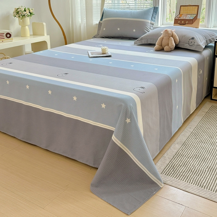 91家纺网 家纺一手货源 找家纺 卡普家居 2025新款全棉磨毛加厚四件套系列-单床单 格利亚