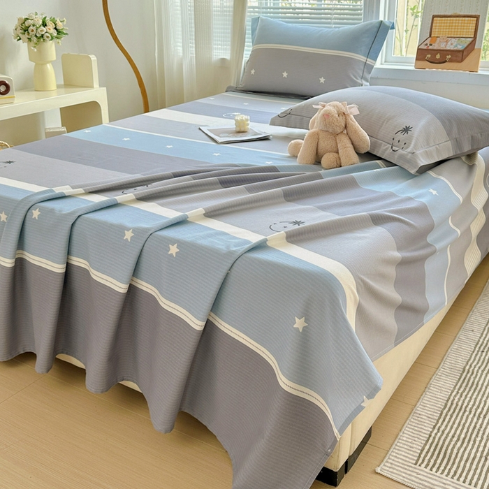 91家纺网 家纺一手货源 找家纺 卡普家居 2025新款全棉磨毛加厚四件套系列-单床单 格利亚