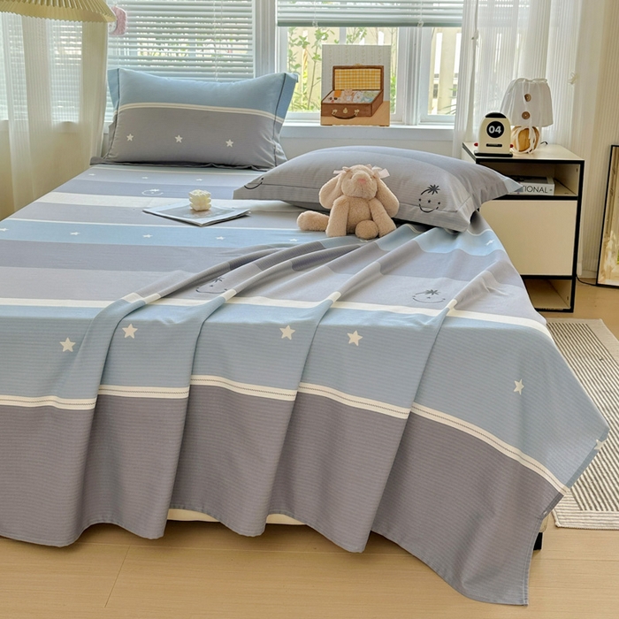 91家纺网 家纺一手货源 找家纺 卡普家居 2025新款全棉磨毛加厚四件套系列-单床单 格利亚