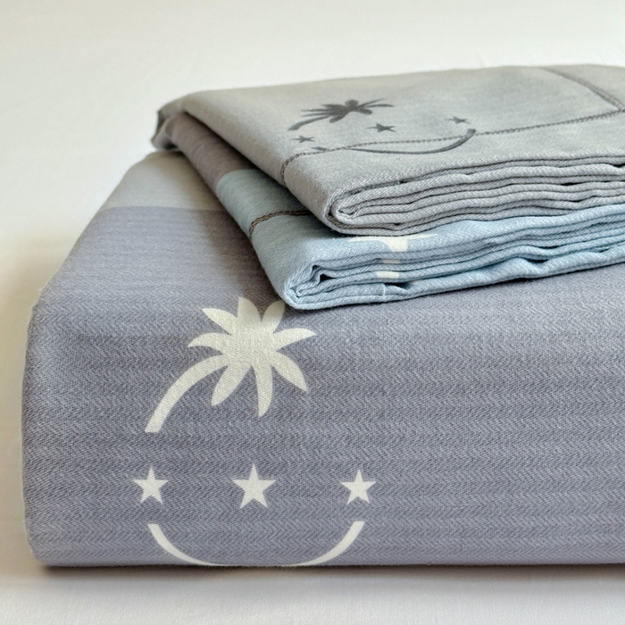 91家纺网 家纺一手货源 找家纺 卡普家居 2025新款全棉磨毛加厚四件套系列-单床单 格利亚