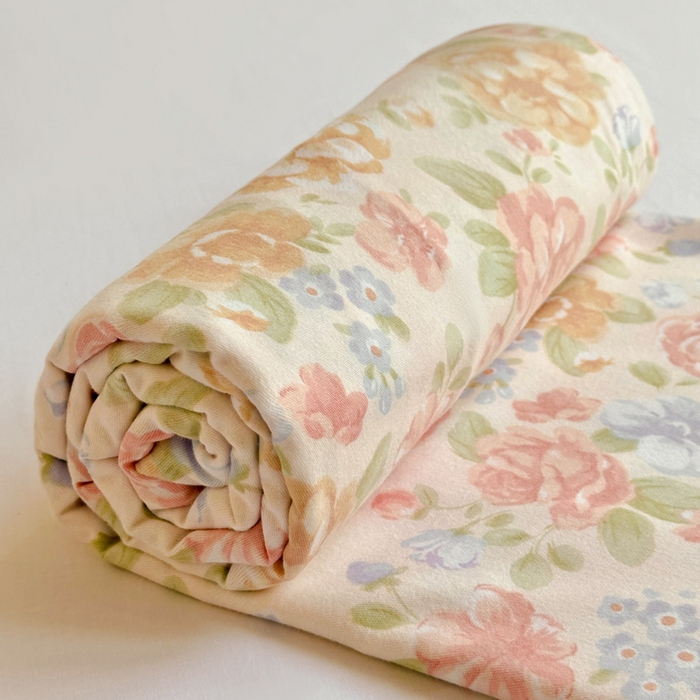 91家纺网 家纺一手货源 找家纺 卡普家居 2025新款全棉磨毛加厚四件套系列-单床单 花恋