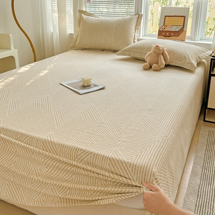 91家纺网 家纺一手货源 找家纺 卡普家居 2025新款全棉磨毛加厚四件套系列-单床单 卢卡斯