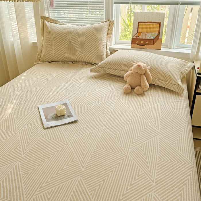 91家纺网 家纺一手货源 找家纺 卡普家居 2025新款全棉磨毛加厚四件套系列-单床单 卢卡斯