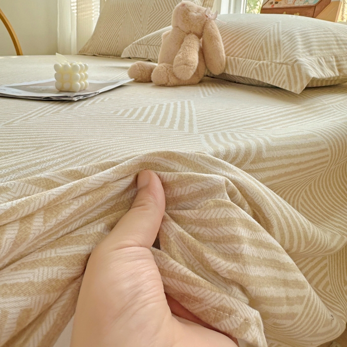 91家纺网 家纺一手货源 找家纺 卡普家居 2025新款全棉磨毛加厚四件套系列-单床单 卢卡斯