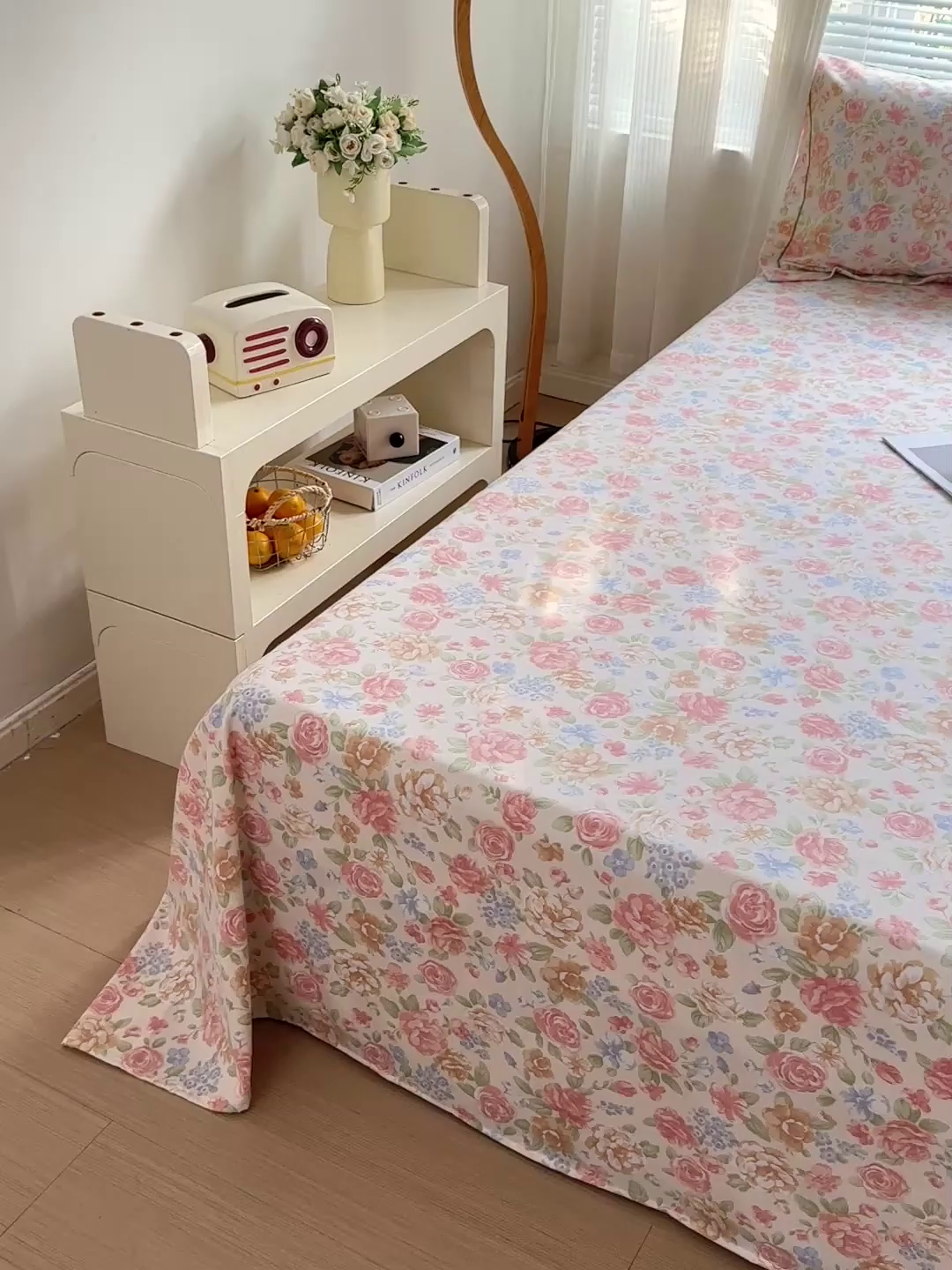 91家纺网 家纺一手货源 找家纺 卡普家居 2025新款全棉磨毛加厚四件套系列-单床单 花恋