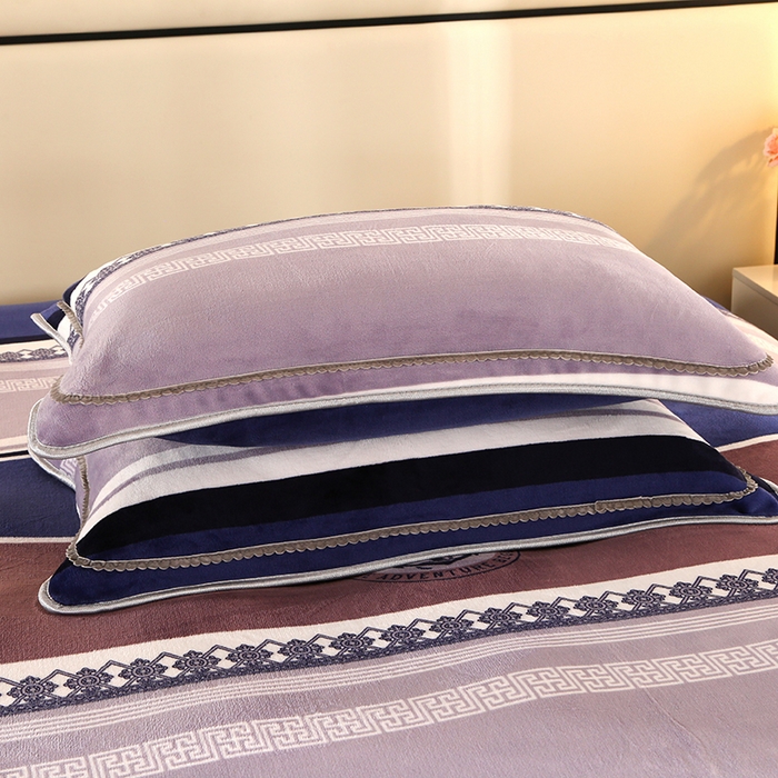 91家纺网 家纺一手货源 找家纺 橘姿 2025新款8-9斤床裙款牛奶绒四件套金貂绒法兰绒宝宝绒 简约时尚