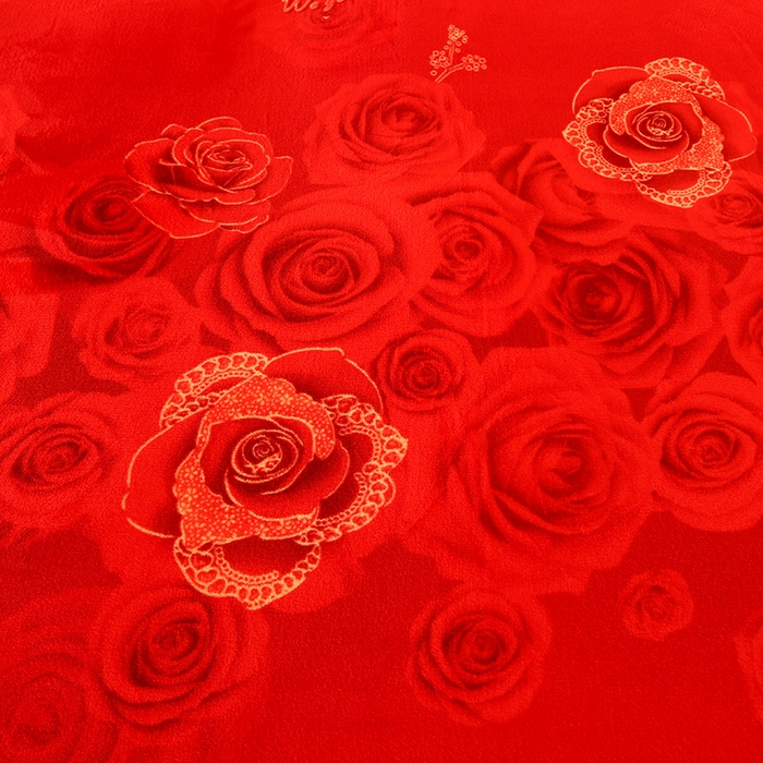 91家纺网 家纺一手货源 找家纺 橘姿 2025新款8-9斤床裙款牛奶绒四件套金貂绒法兰绒宝宝绒 玫瑰情缘