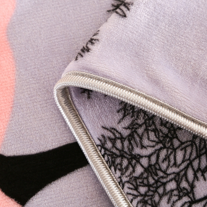 91家纺网 家纺一手货源 找家纺 橘姿 2025新款8-9斤床裙款牛奶绒四件套金貂绒法兰绒宝宝绒 鹿之恋