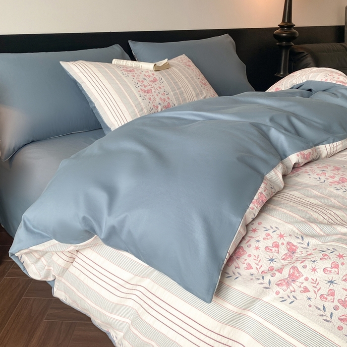 91家纺网 家纺一手货源 找家纺 （总）言一 2025秋冬新品A类60S新疆长绒棉纯棉陶瓷轻磨毛四件套水洗棉提花全棉床单被套（买家秀联系卖家）