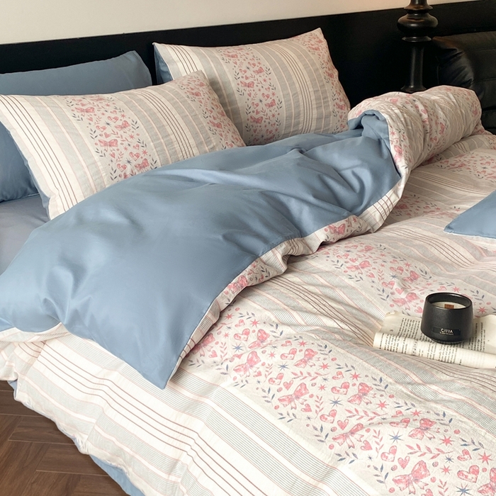 91家纺网 家纺一手货源 找家纺 （总）言一 2025秋冬新品A类60S新疆长绒棉纯棉陶瓷轻磨毛四件套水洗棉提花全棉床单被套（买家秀联系卖家）