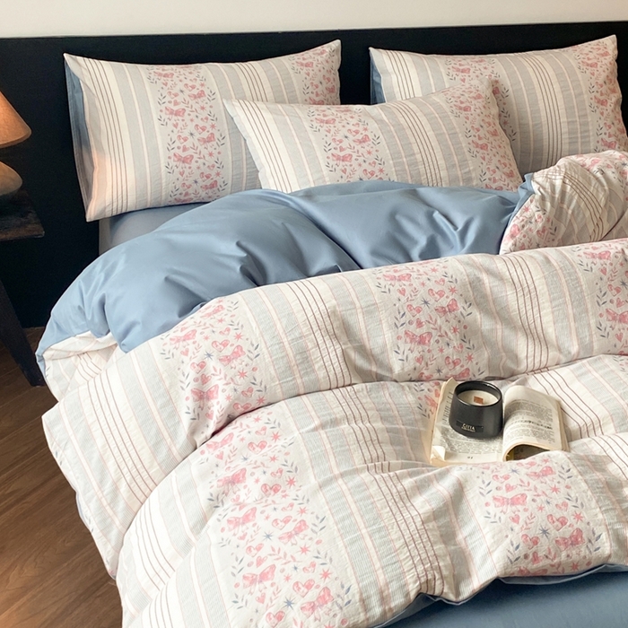 91家纺网 家纺一手货源 找家纺 （总）言一 2025秋冬新品A类60S新疆长绒棉纯棉陶瓷轻磨毛四件套水洗棉提花全棉床单被套（买家秀联系卖家）