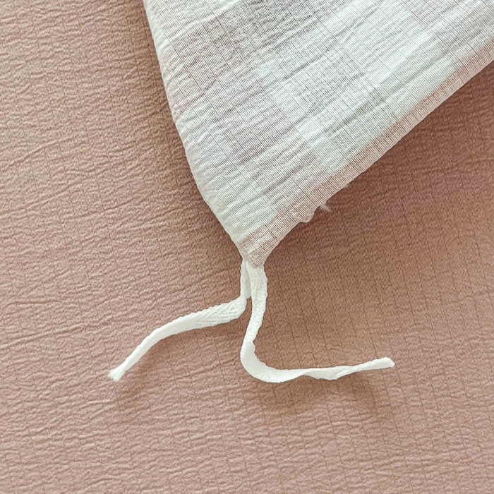 91家纺网 家纺一手货源 找家纺 利禾家纺 2026新款亲肤舒适原麻亚麻皱皱纱四件套水洗棉简麻四件套 格调-粉