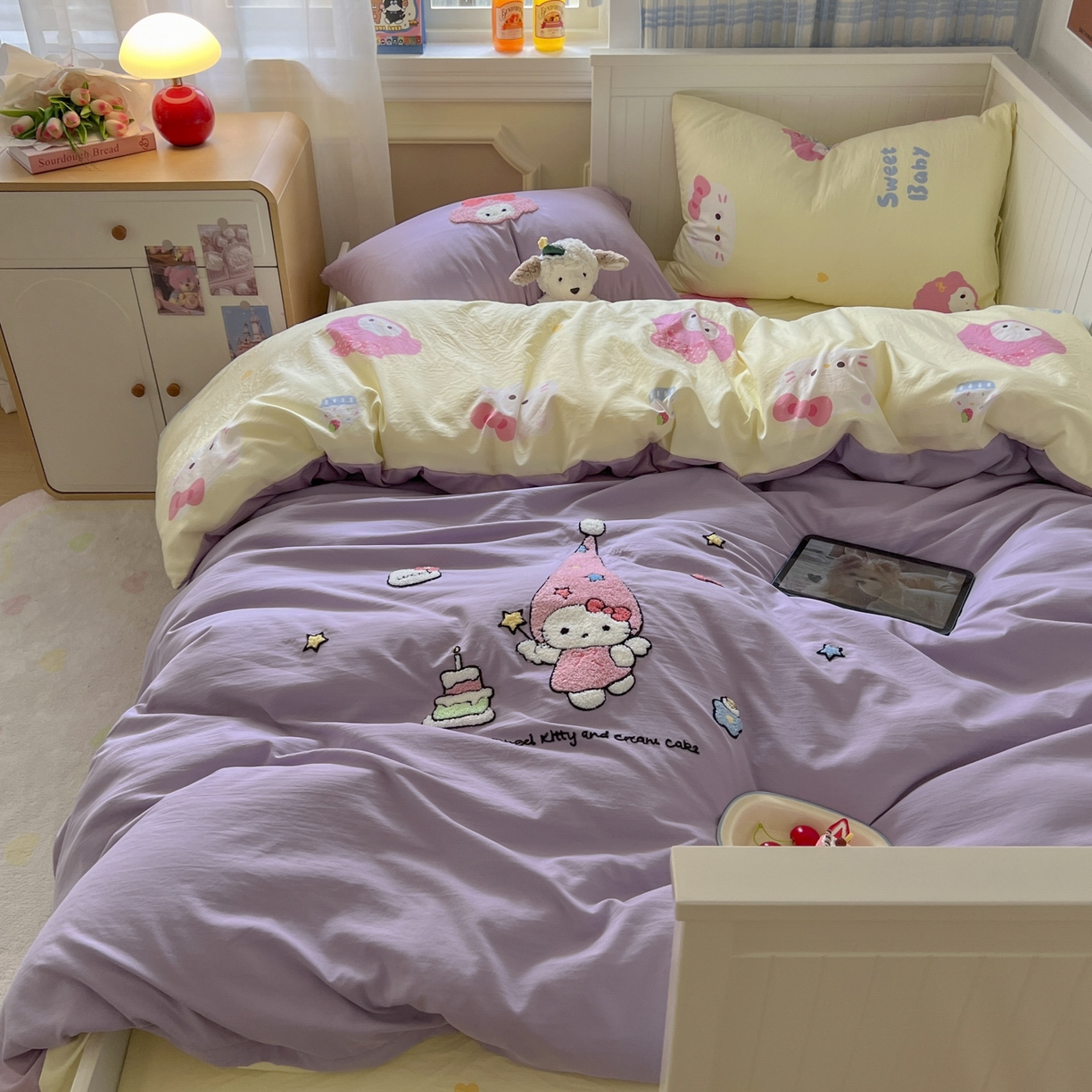 91家纺网 家纺一手货源 找家纺 （总）三元色 2025新款110克水洗云朵棉毛巾绣四件套