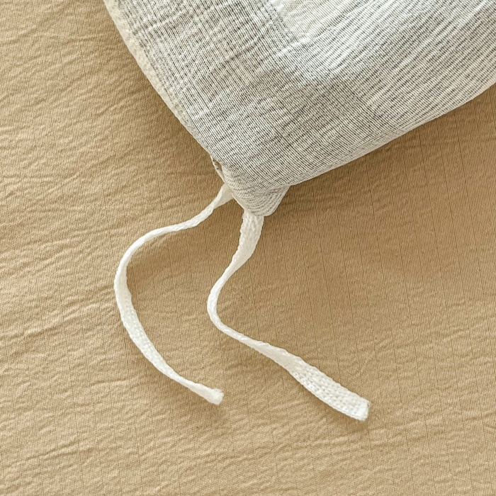 91家纺网 家纺一手货源 找家纺 斯卡诺家纺 2026新款亲肤舒适原麻亚麻皱皱纱四件套水洗棉简麻四件套 灰白格子