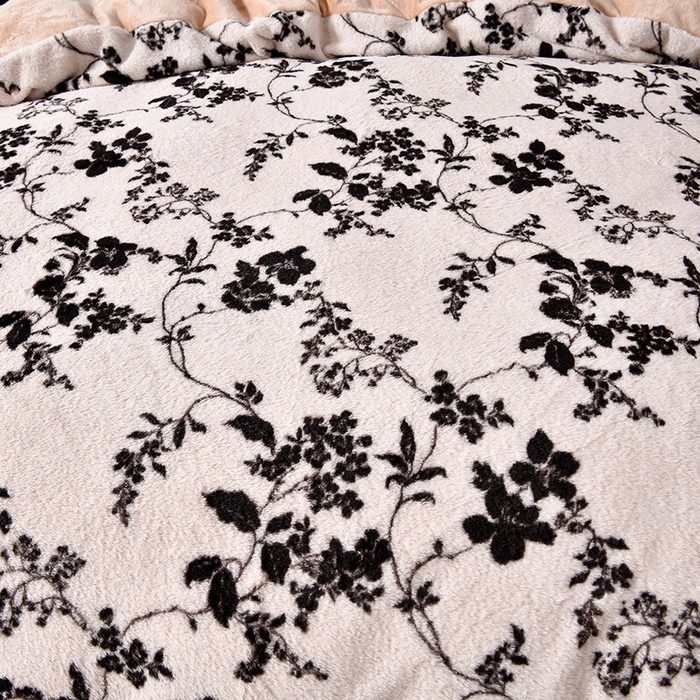 91家纺网 家纺一手货源 找家纺 梦之星 2025新款加厚8.5斤轻奢兔毛绒皮草绒牛奶绒四件套系列 轻奢-树影