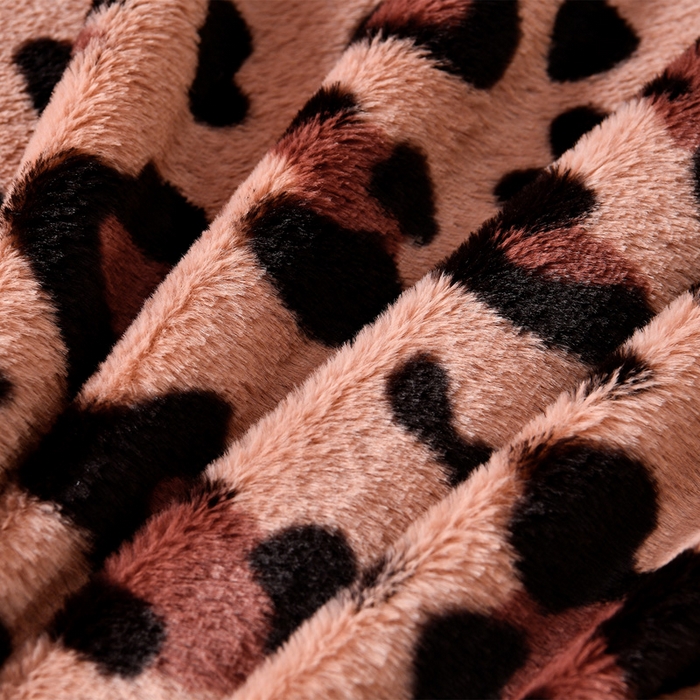 91家纺网 家纺一手货源 找家纺 梦之星 2025新款加厚8.5斤轻奢兔毛绒皮草绒牛奶绒四件套系列 轻奢-小豹纹