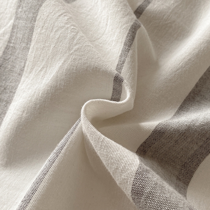 91家纺网 家纺一手货源 找家纺 言一 2025秋冬新品A类60S新疆长绒棉纯棉陶瓷轻磨毛四件套水洗棉提花全棉床单被套 千帆-灰自