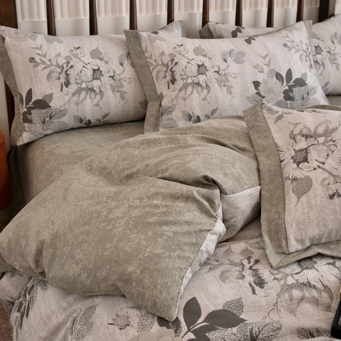 91家纺网 家纺一手货源 找家纺 （总）乐居家纺 2025新款高密亲肤亚麻舒爽透气四件套