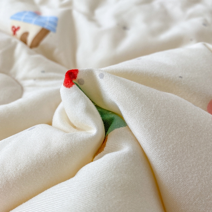 91家纺网 家纺一手货源 找家纺 （总）天瑜家纺 2025新款针织棉手包豆豆被儿童被大豆被被子被芯