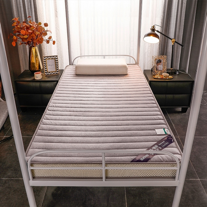 华誉 2025新款跨境电商专供鸟眼布床垫 立体-直线灰